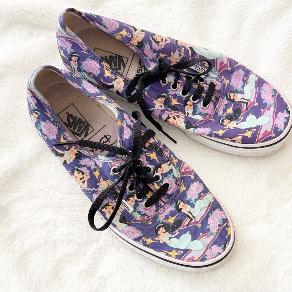 Vans Disney Authentic Princess Jasmine Aladdin Shoe Deep Ultramarine blue sz 10